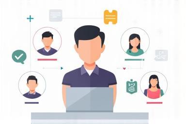 Illustration representing candidate evaluation with different assessment tools