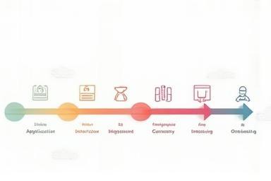 Illustration representing a streamlined recruitment process flow